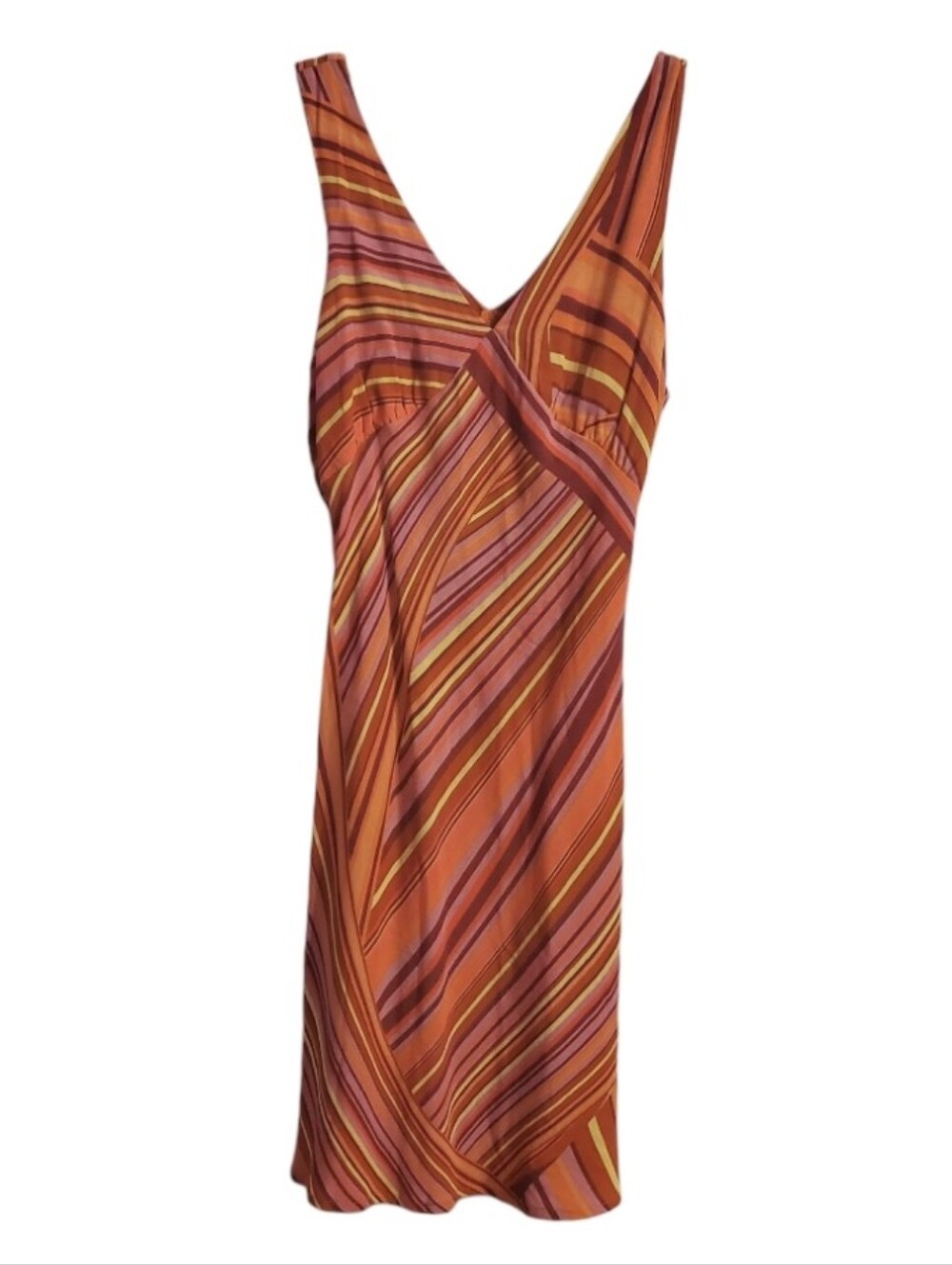 Wild Fable Women's Striped V-Neck Sleeveless Mini Y2K Slip Dress S - Picture 2 of 5